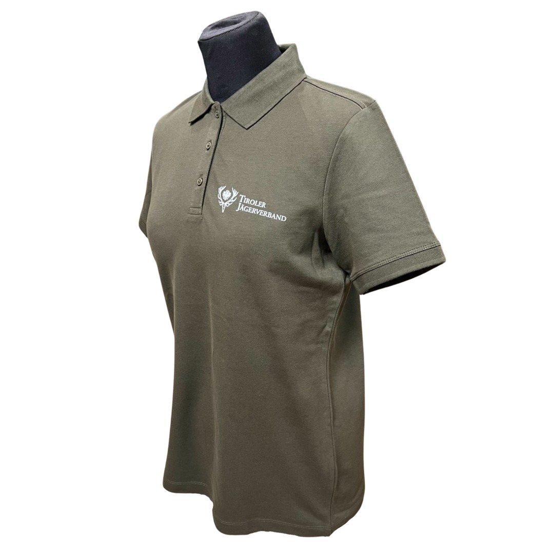 Poloshirt Damen oliv – Bild 2